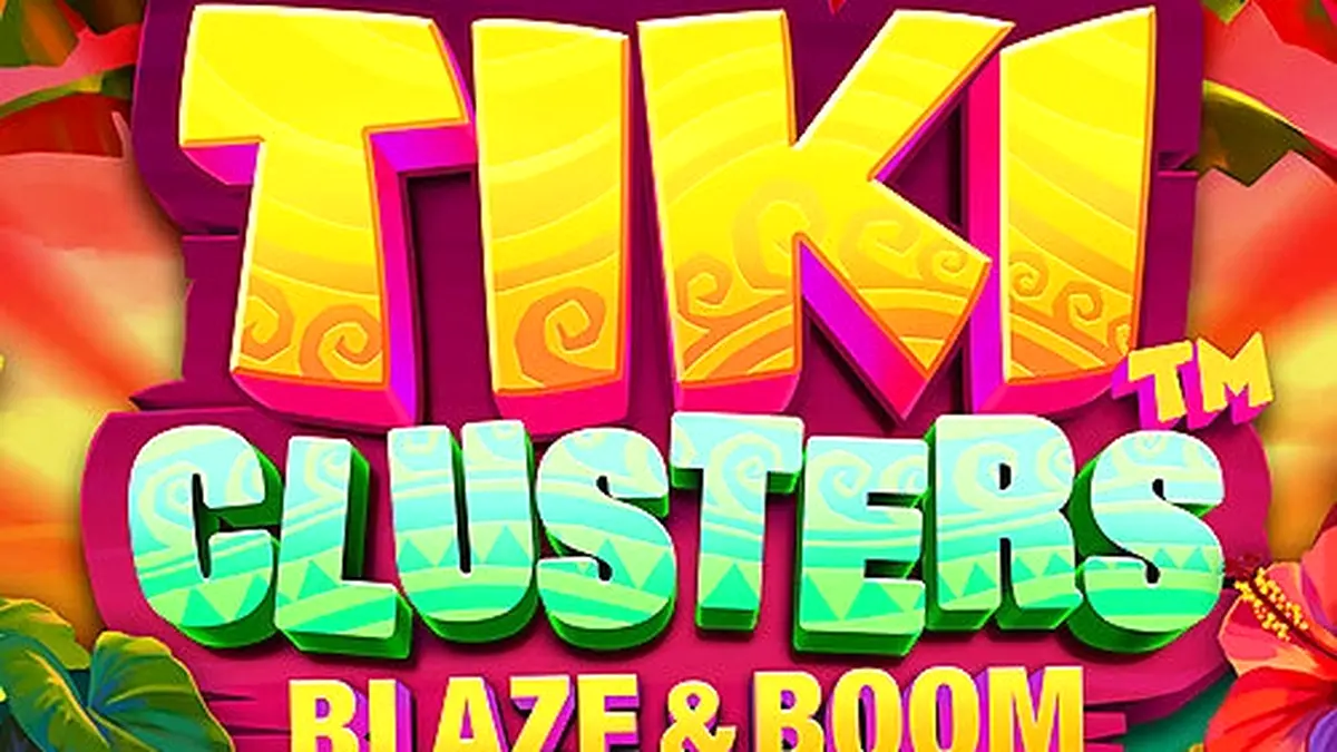 Tiki Clusters Blaze & Boom slot gameplay screen